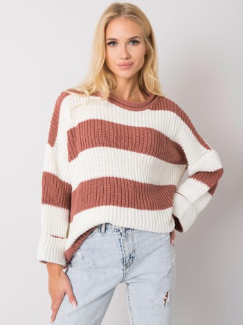 Bree Dirty Pink Striped Sweater