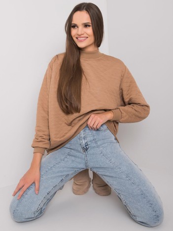 Camel quilted sweatshirt Chloe 