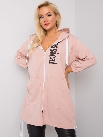 Dirty Pink Plus Size Sweatshirt with Stacy Hoodie