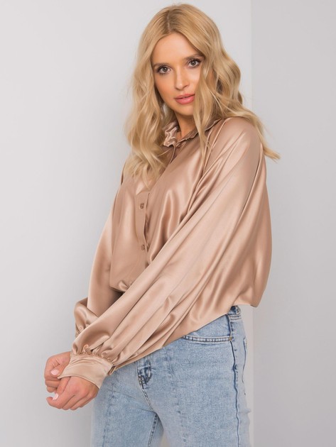 Beige shirt with wide sleeves Cristina 