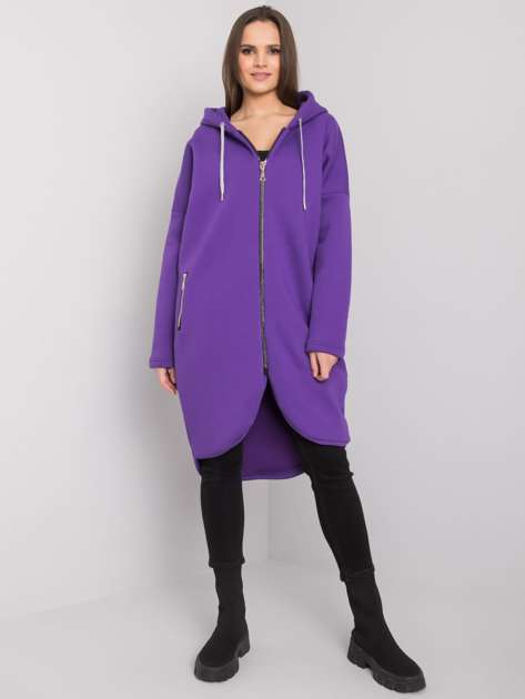 Dark purple long sweatshirt for women Tabby