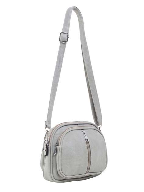 Grey ladies handbag with pockets 